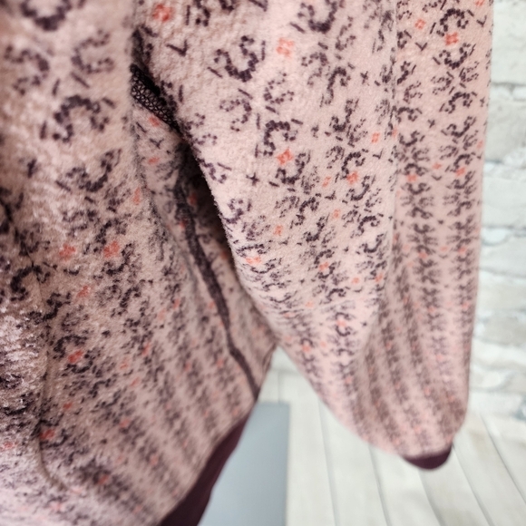 Lululemon Reversible  Scuba Hoodie Classic Remix Burgundy/Pink Pattern 2in1 - Picture 7 of 14